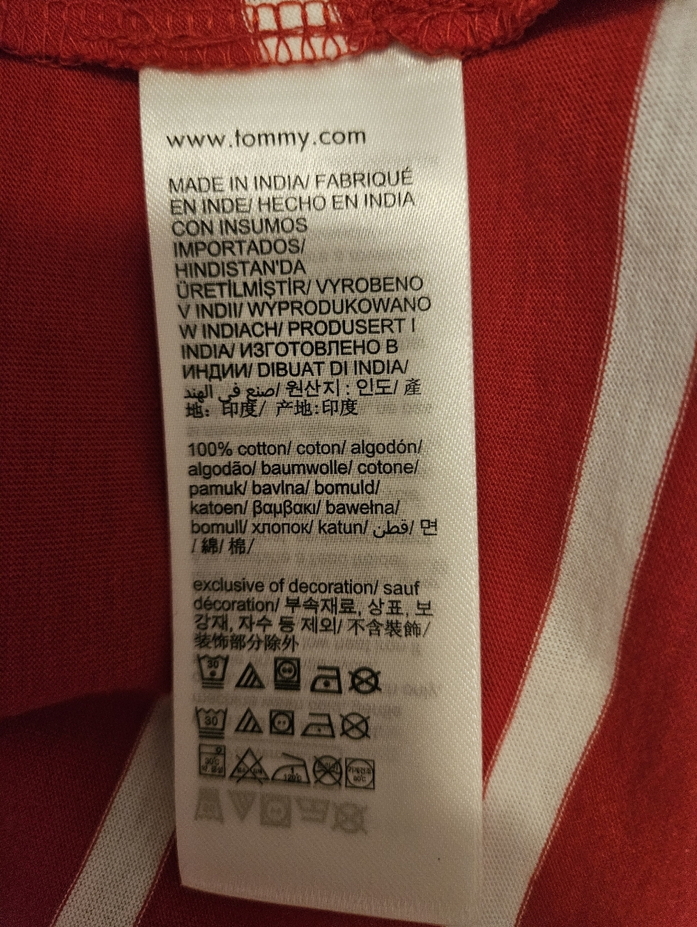 Tommy Hilfiger Red and White Striped Ruffle Flutter Sleeve Shirt Women's Size S - Picture 4 of 6